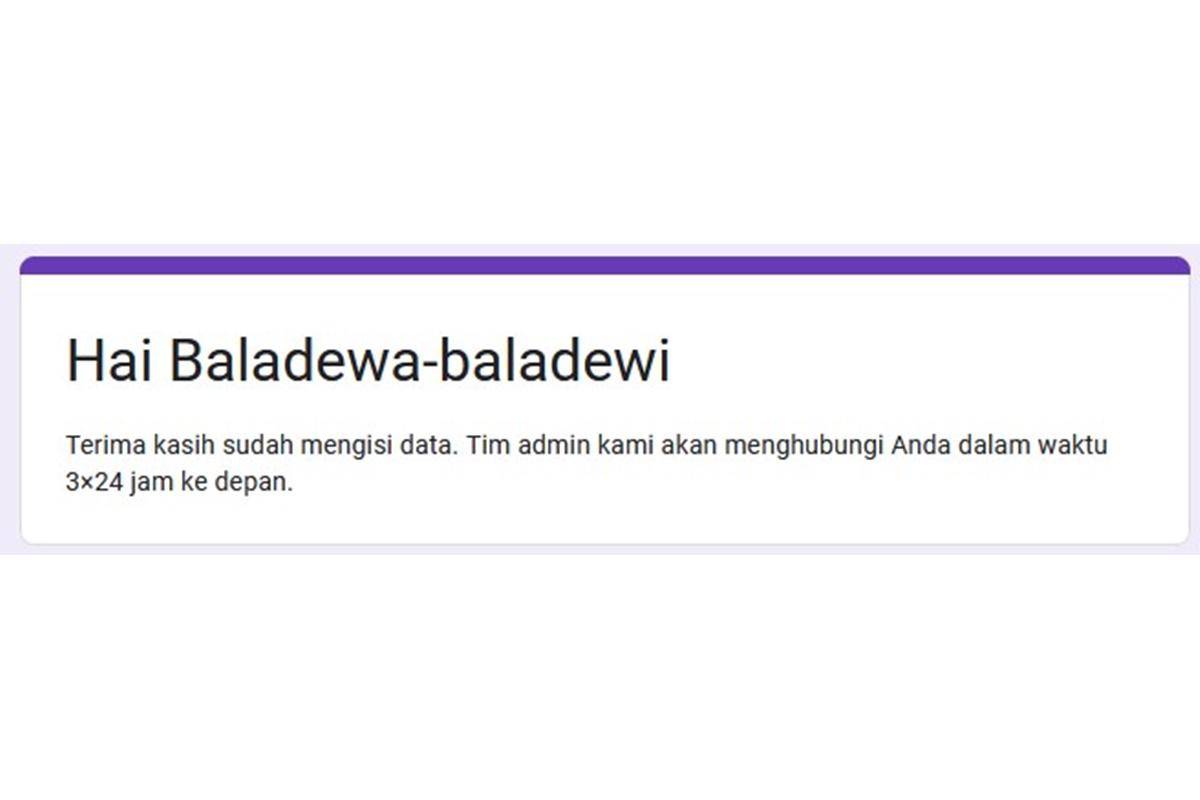 Google Form Dewa 19