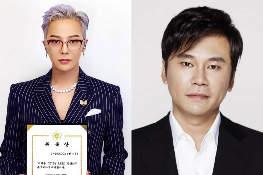 G-Dragon (instagram.com/xxxibgdrgn) | Yang Hyun Suk (dok. YG Entertainment)