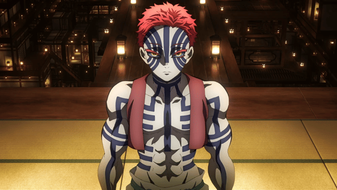 Akaza di Kimetsu no Yaiba