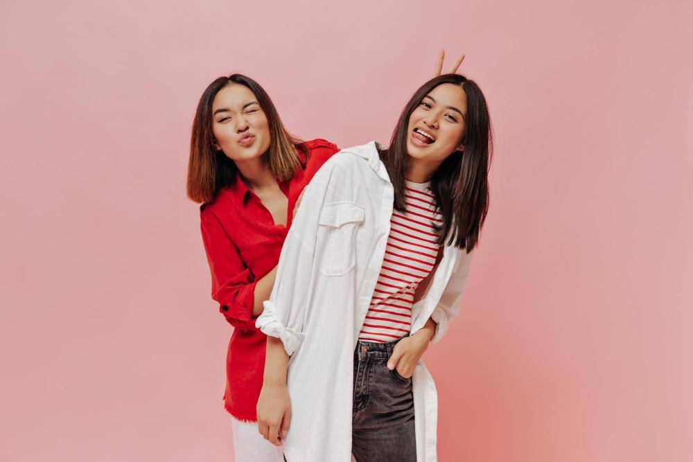 ootd baju merah putih 