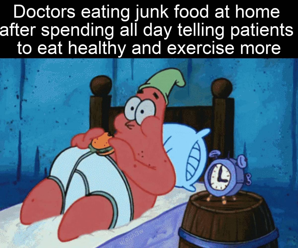 meme SpongeBob tentang burger