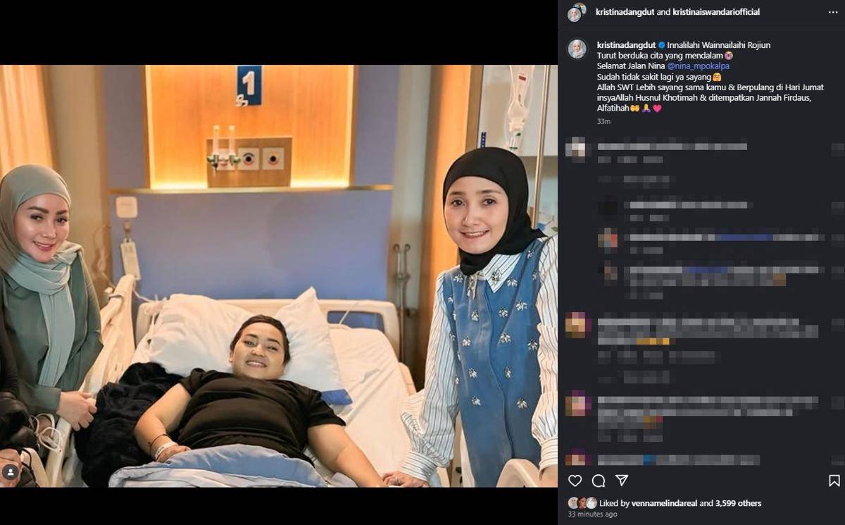 Artis Sampaikan Belasungkawa atas Meninggalnya Mpok Alpa (Instagram.com/kristinadangdut)