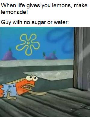 meme SpongeBob tentang kehausan