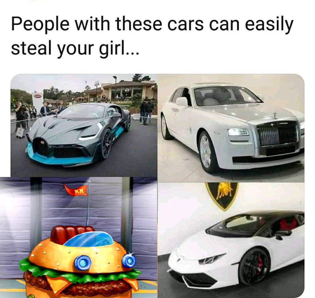 meme SpongeBob tentang burger