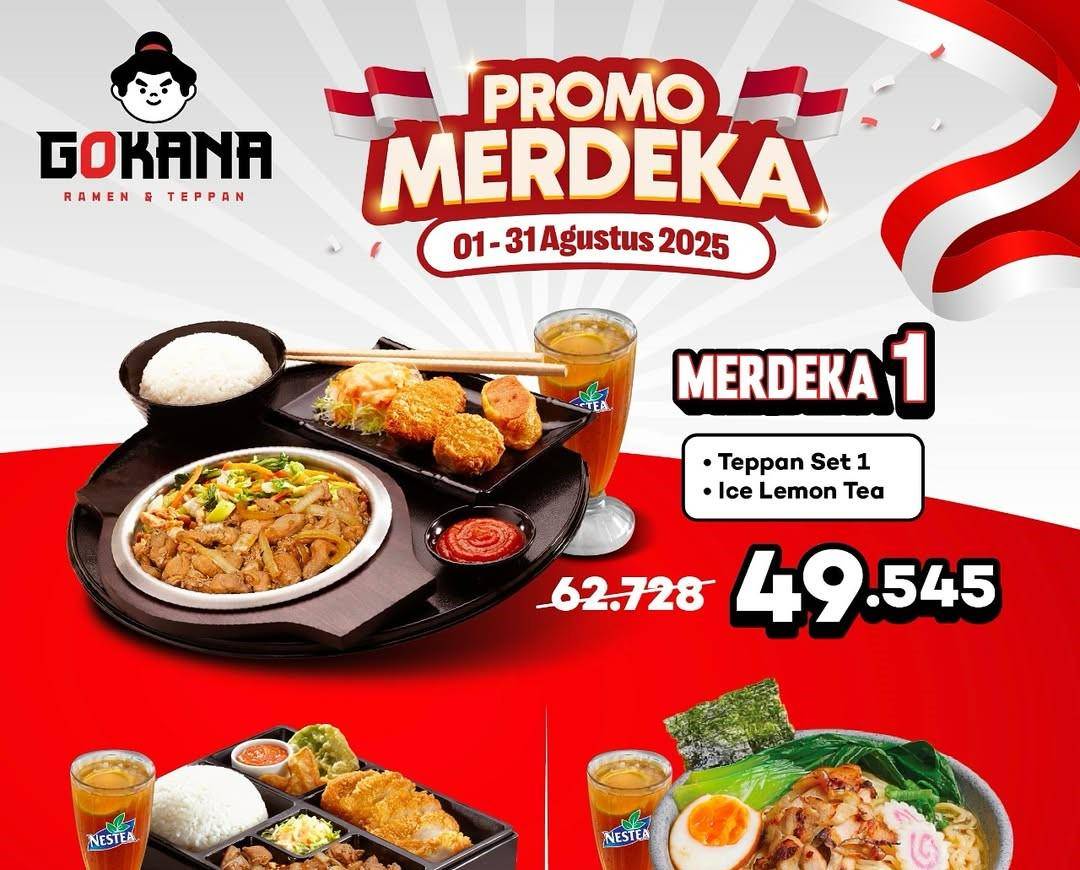Promo Merdeka dari Gokana. (Instagram.com/gokanaresto)