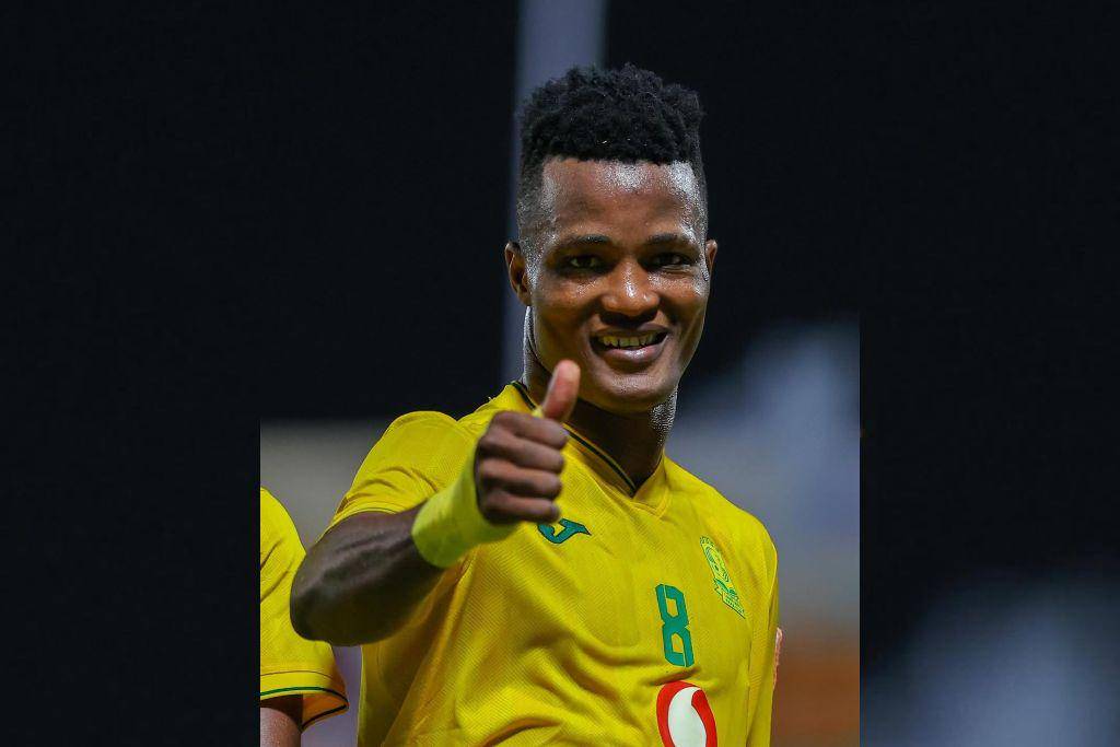 Striker asal Liberia, Abu Razard Kamara, saat memperkuat klub Al Seeb pada ajang Oman Professional League 2025/2026. (Instagram.com/seeb_sc)