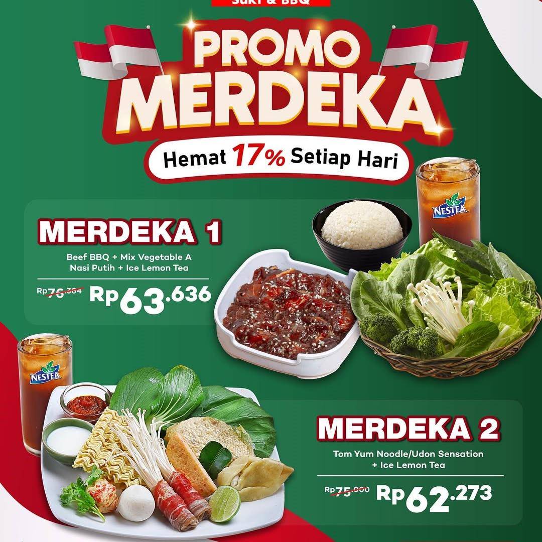 Promo Merdeka dari Raa Cha Suki & BBQ. (Instagram.com/raachasuki)