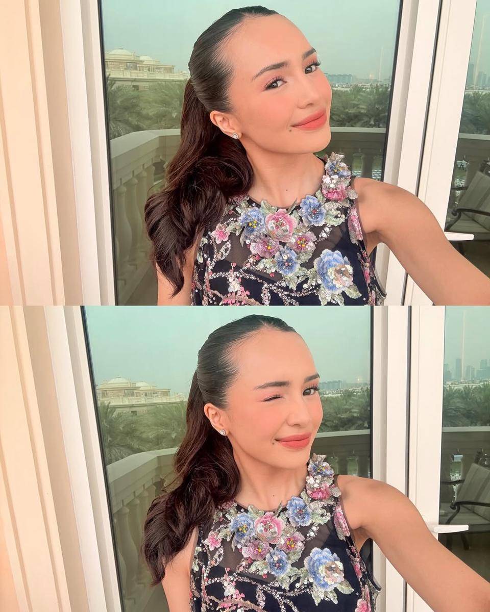 inspirasi gaya rambut panjang ala Beby Tsabina (instagram.com/bebytsabina)