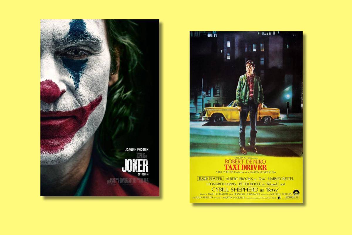 poster film Joker dan Taxi Driver