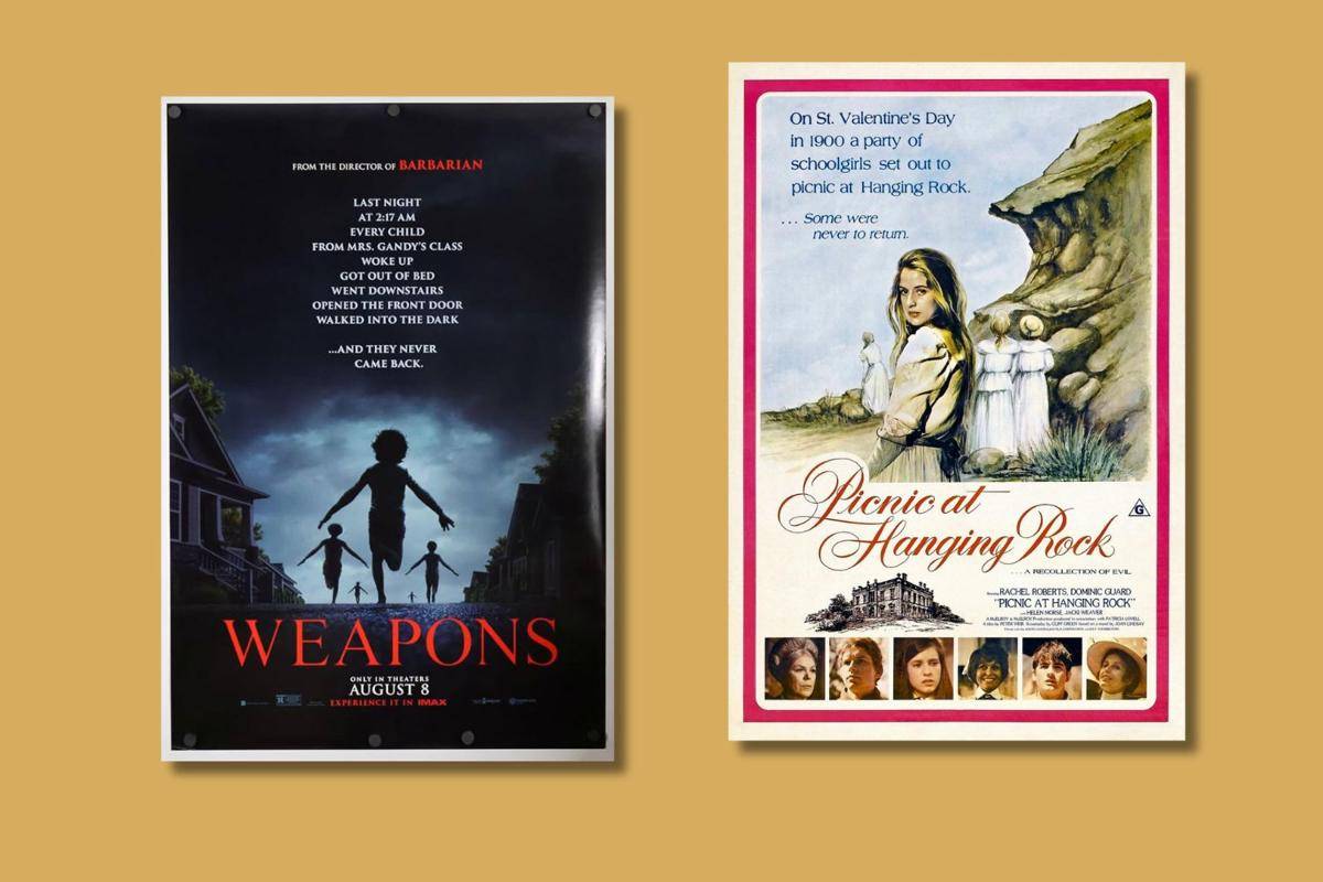 poster film Weapons dan Picnic at Hanging Rock