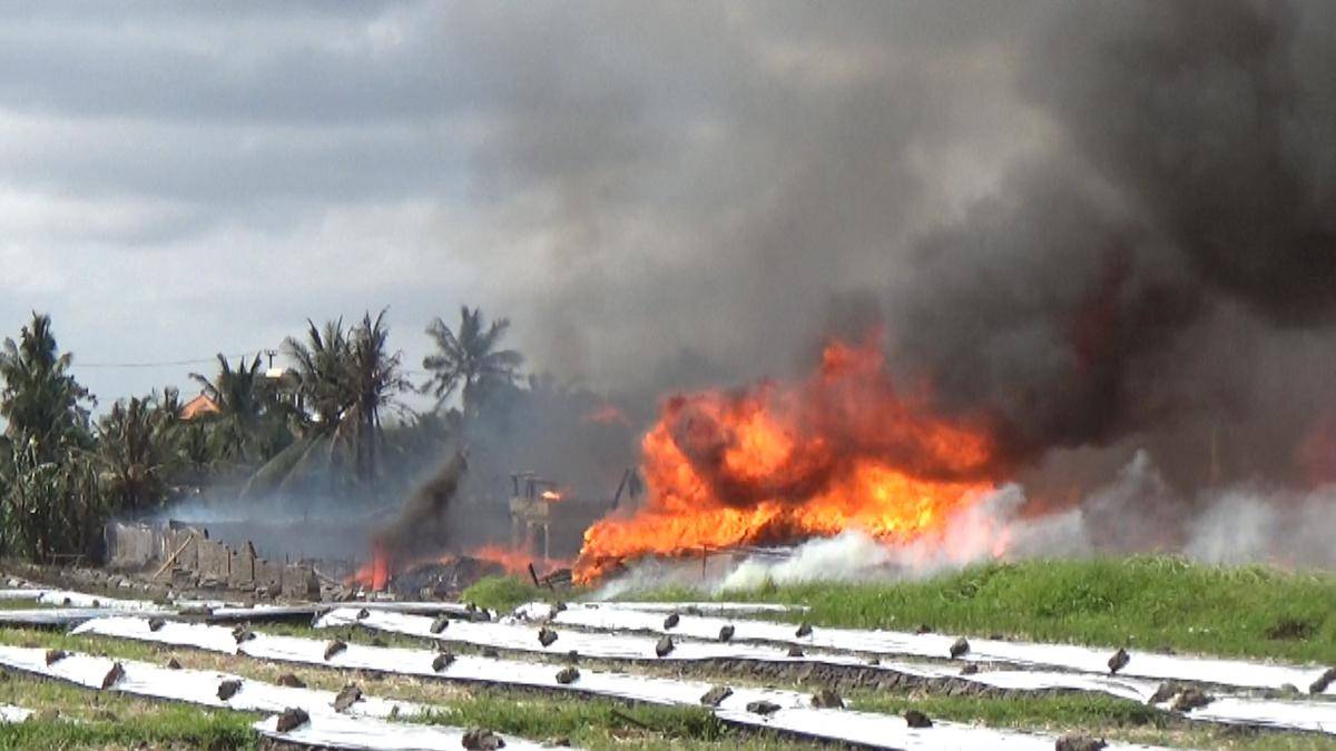 Kebakaran vila di Tabanan (Jumat (15/8/2025) 