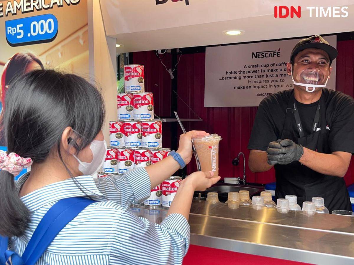 Potret Es Kopi Klepon, Kedai NESCAFE, di Sarinah, Jakarta Pusat 
