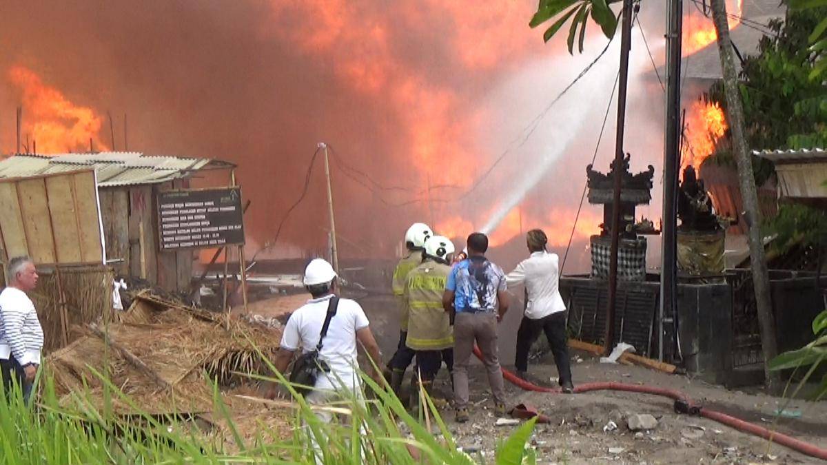 Kebakaran vila di Tabanan (Jumat (15/8/2025) 