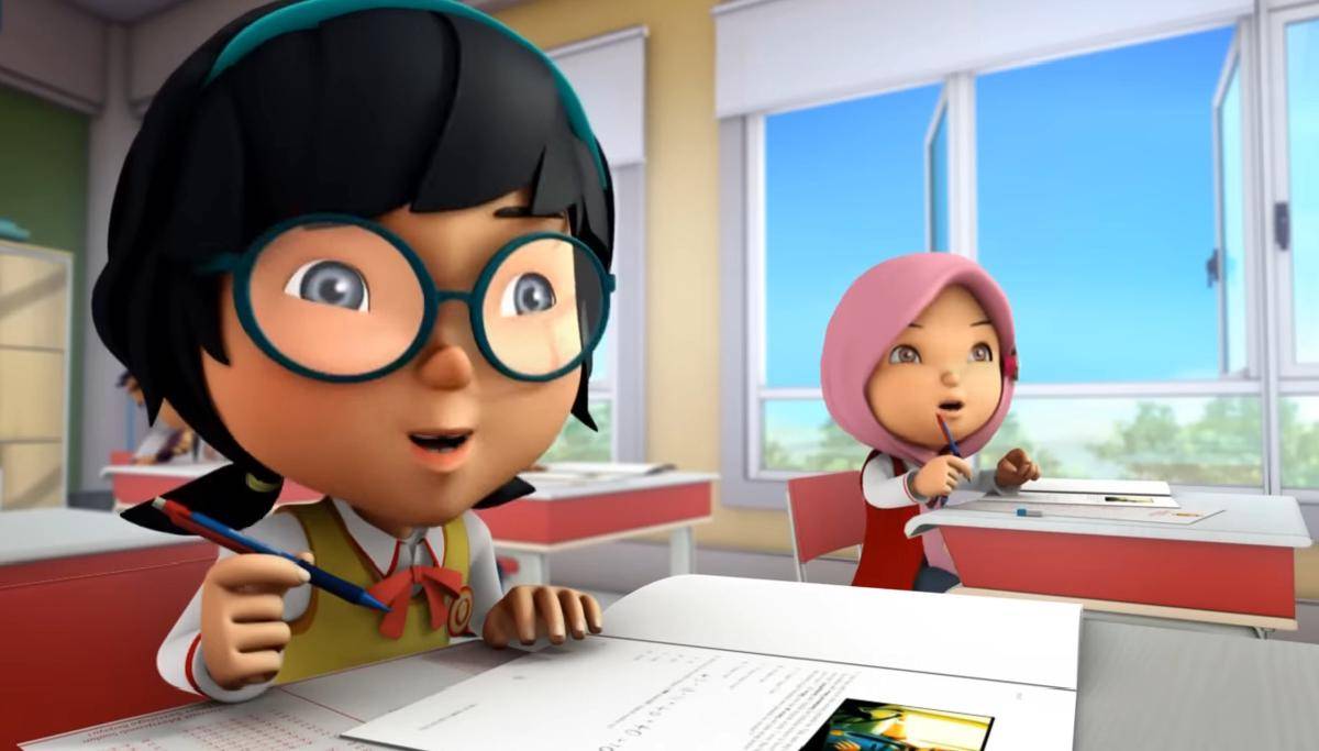 Yaya dan Ying sebagai tipe murid yang sama-sama pintar dan ambisius (youtube.com/Monsta Universe)