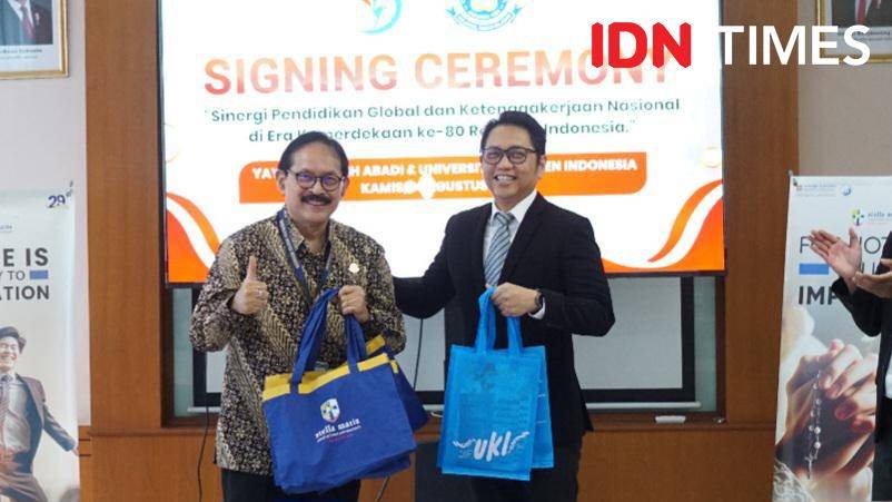 Sekolah Stella Maris Serpong kerjasama dengan Universitas Kristen Indonesia (IDN Times/Maya Aulia Aprilianti)