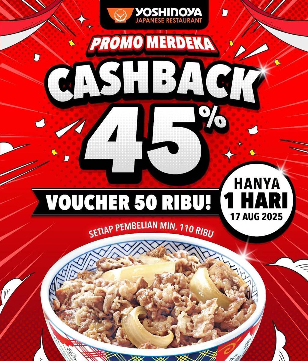 Promo HUT ke-80 RI (Dok. Yoshinoya)