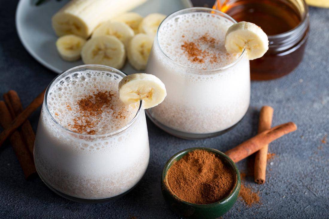 ilustrasi choco banana latte 