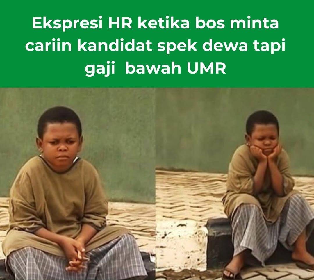 meme gaji pas-pasan