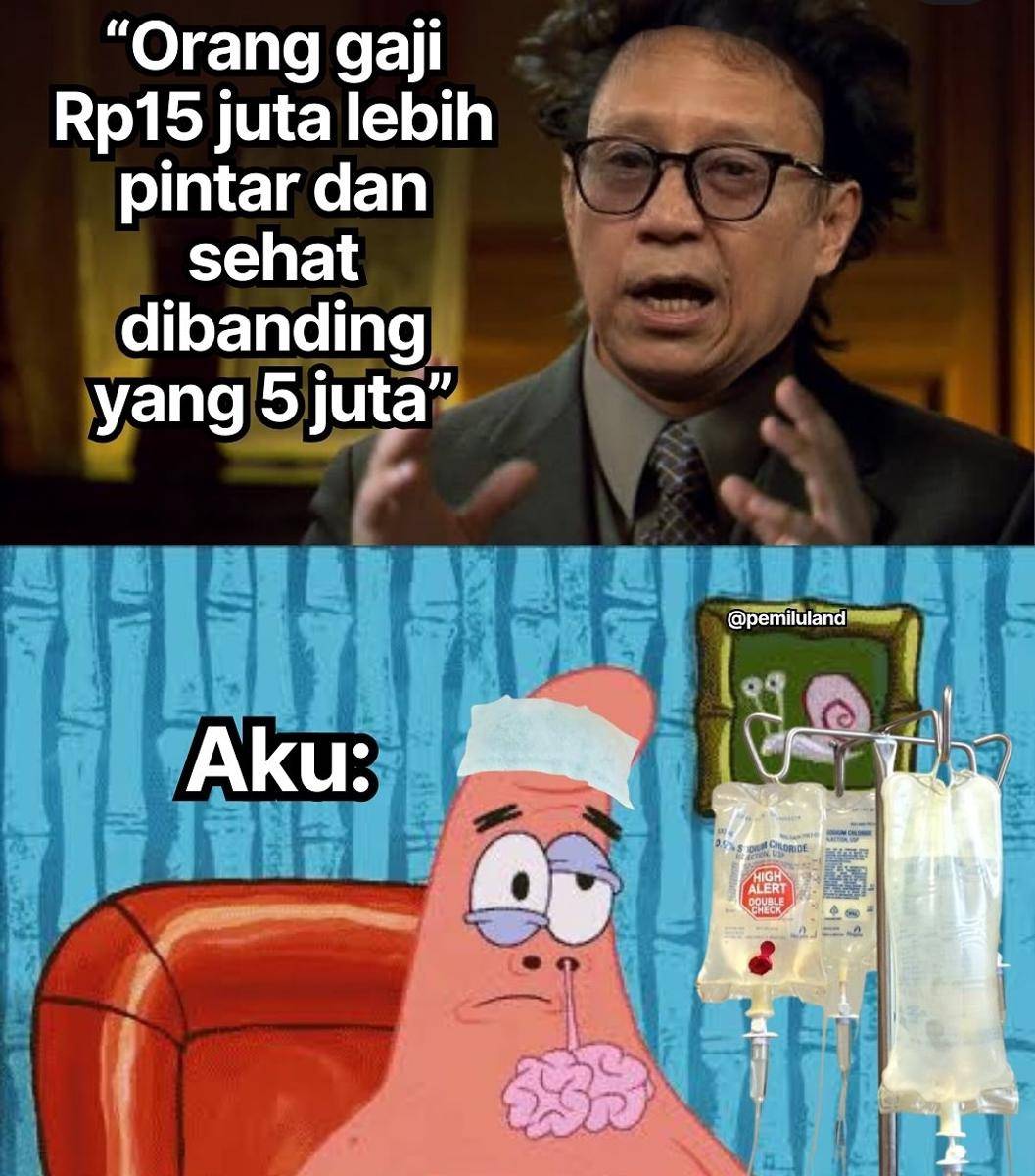 meme gaji pas-pasan