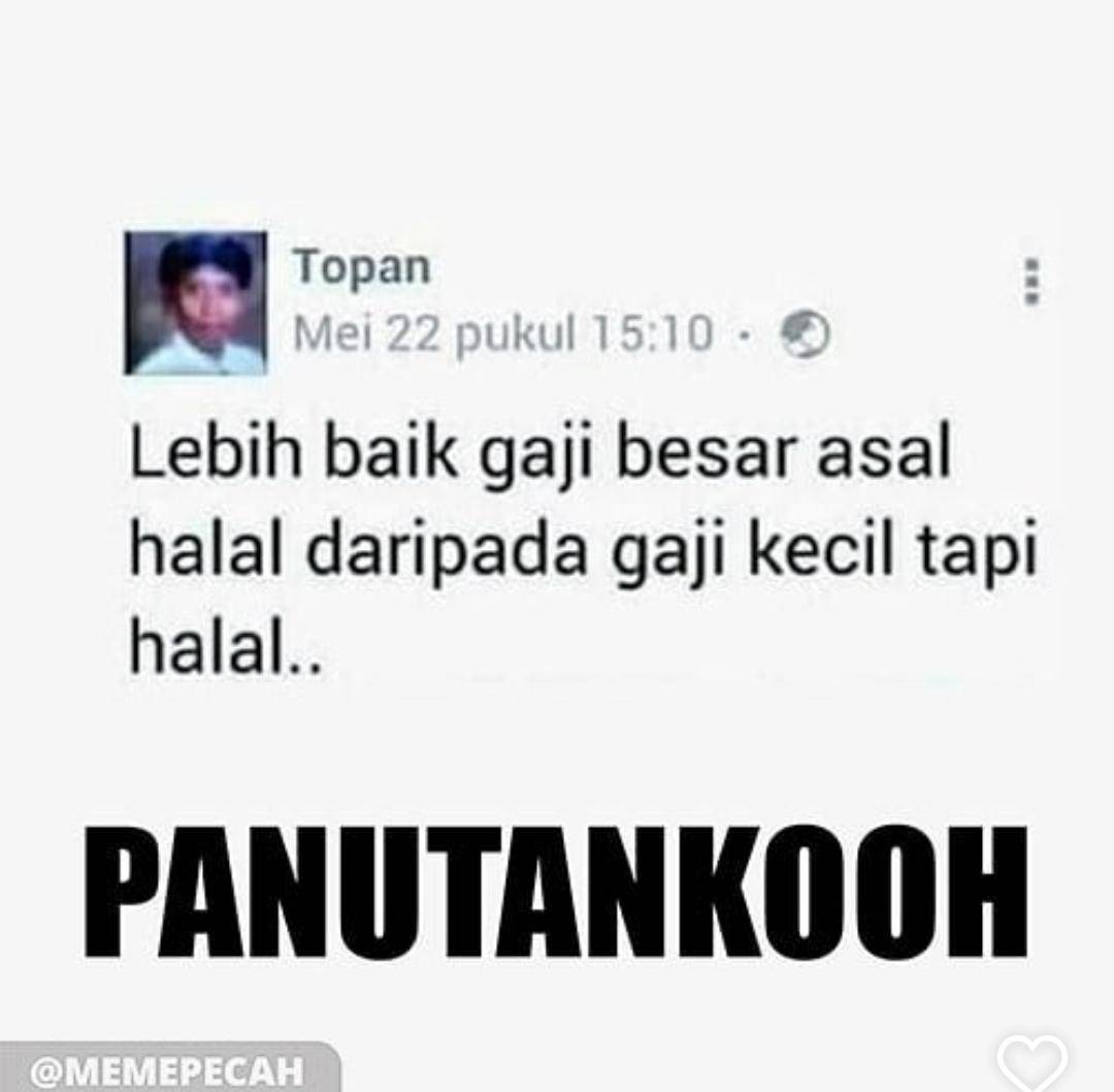 meme gaji pas-pasan