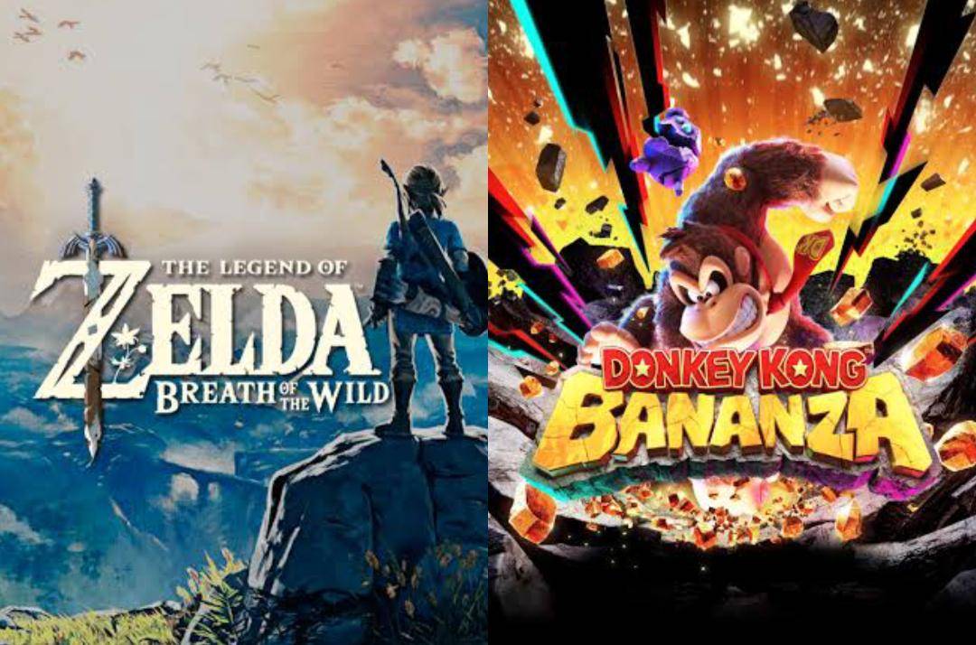poster Breath of the Wild dan Donkey Kong Bananza