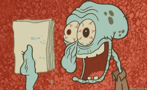 meme SpongeBob tentang mahasiswa