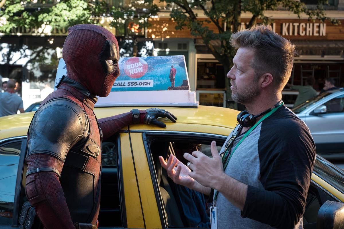 Ryan Reynolds dan David Leitch di Deadpool 2