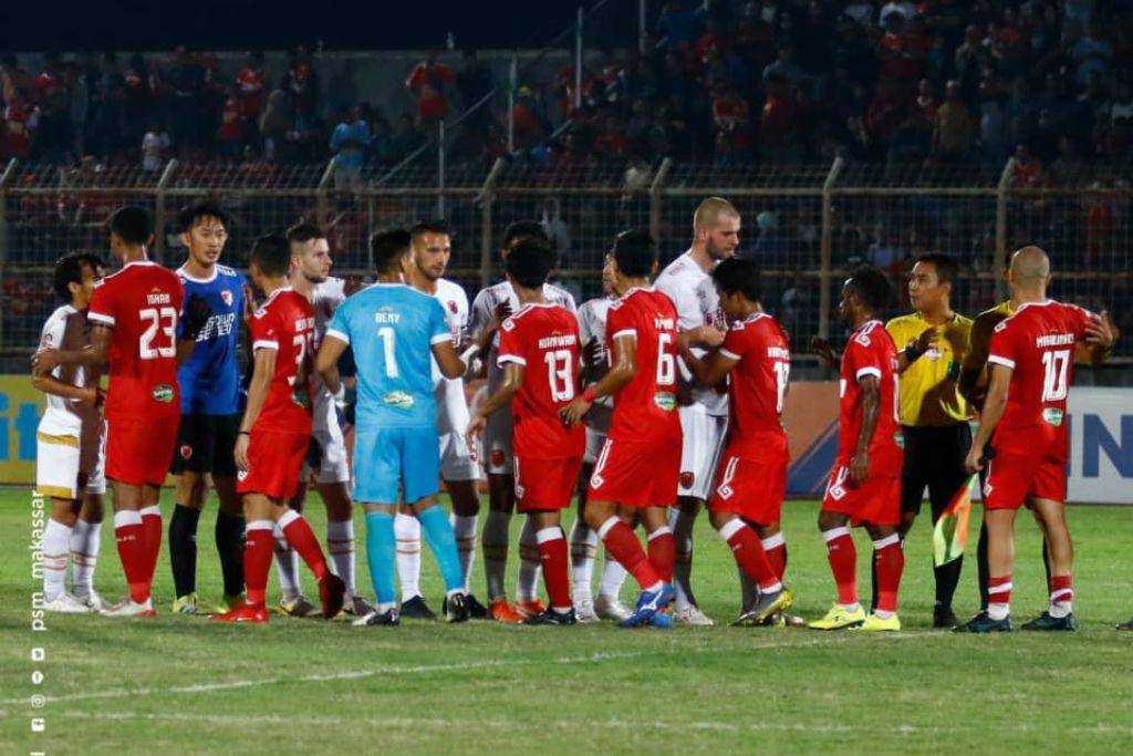 Momen setelah laga pekan ke-18 Shopee Liga 1 2019 antara Badak Lampung FC versus PSM Makassar yang berlangsung di Stadion Sumpah Pemuda Bandar Lampung pada 15 September 2019. (Instagram.com/psm_makassar)