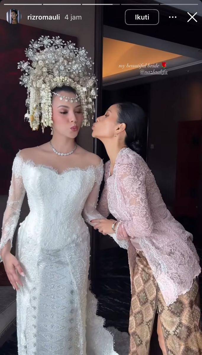 potret bridesmaid dan groomsmen di akad nikah Adikara dan Nazla Alifa