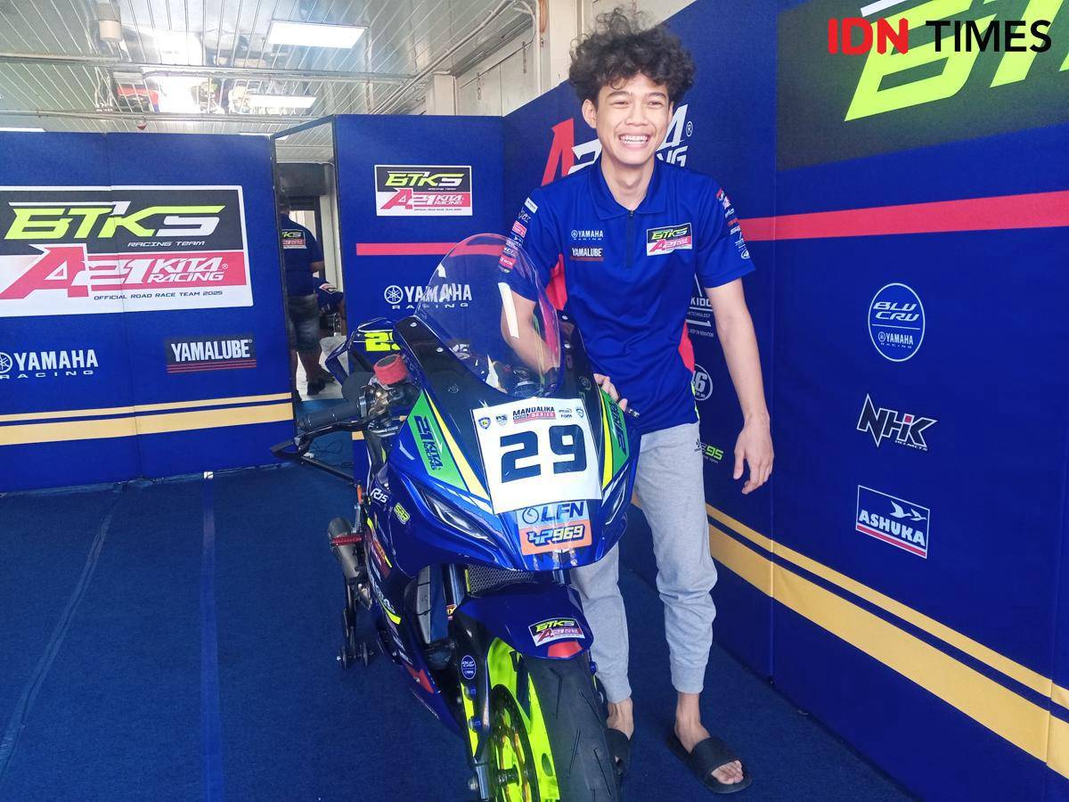 Pembalap muda Indonesia Argiya Farrel Ramadhan.