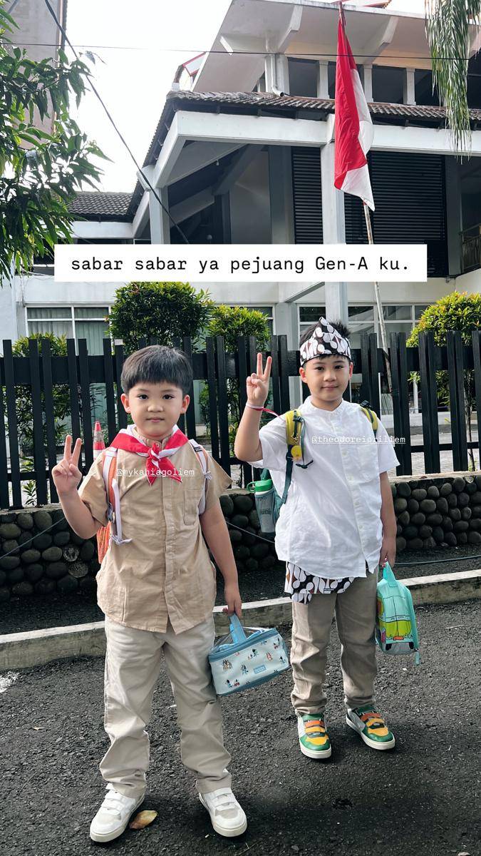 potret anak artis 17-an di sekolah