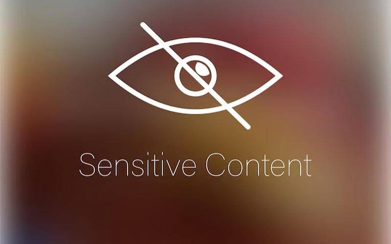 ilustrasi fitur peringatan konten sensitif