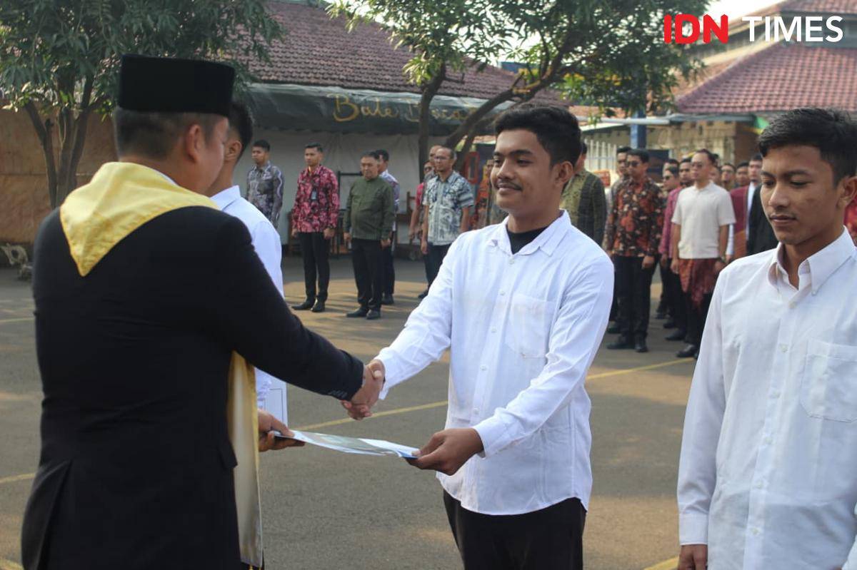 Narapidana Lapas Pemuda Kelas IIA Tangerang dapat remisi HUT ke-80 RI (IDN Times/Maya Aulia Aprilianti)
