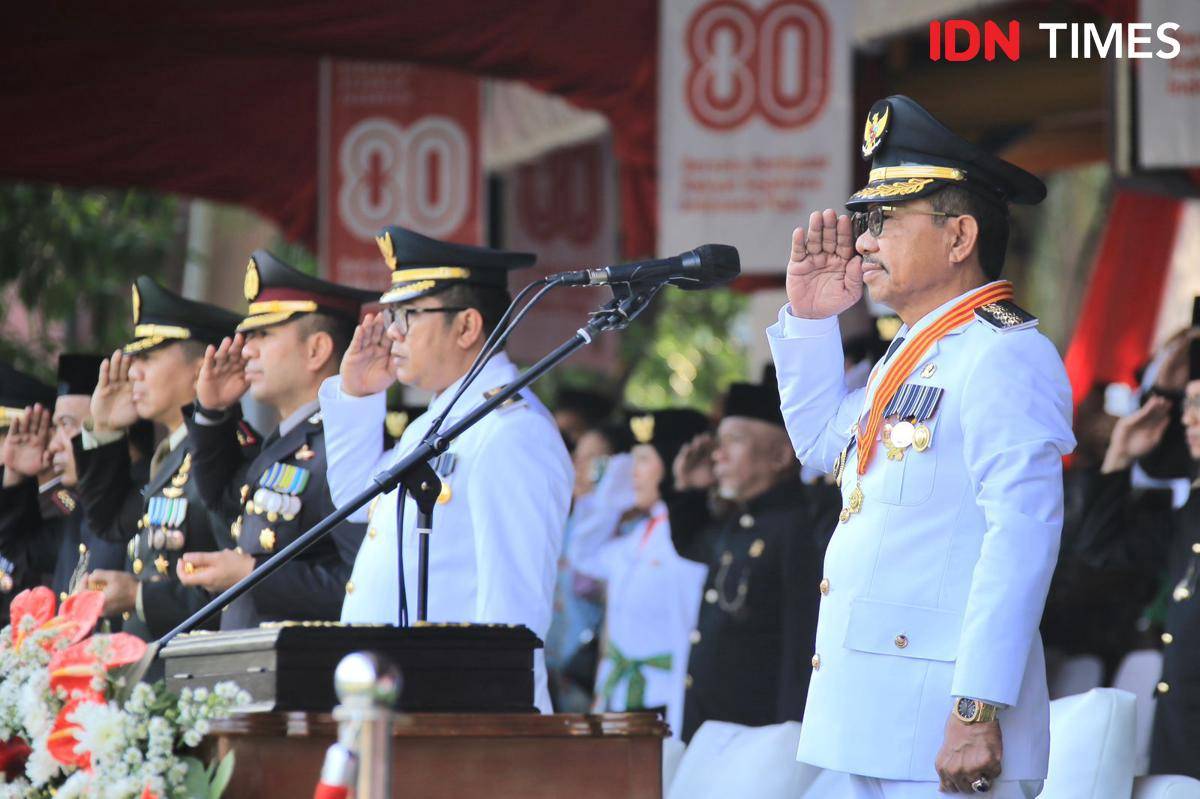 Upacara peringatan HUT Ke-80 RI di Kota Tangerang (IDN Times/Maya Aulia Aprilianti)