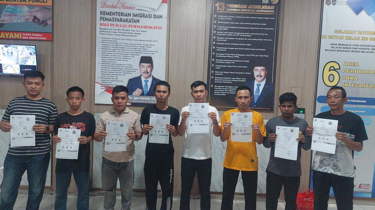 Remisi 8 WBP langsung bebas (Dok. Istimewa)