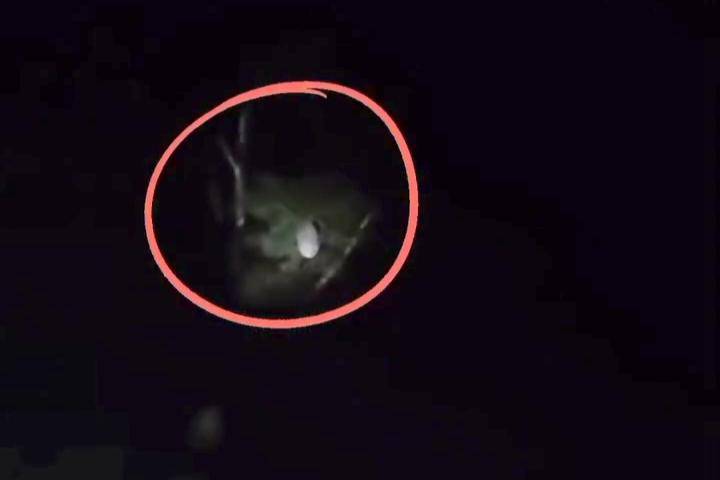 Tangkapan layar vidio viral pocong disemprot air oleh Damkar Ngawi. IDN Times/Istimewa.