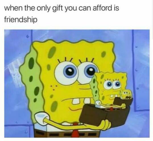 meme SpongeBob tentang situasi kere