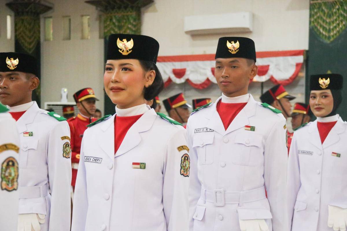 Paskibra Jogja jalani tugas HUT ke-80 RI dengan bangga. (dok. Pemkot Jogja)