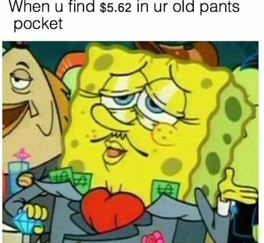 meme SpongeBob tentang situasi kere