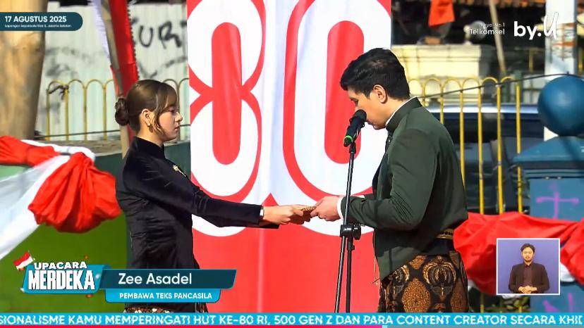potret Windah Basudara jadi pembina upacara 17 Agustus (youtube.com/by.U)