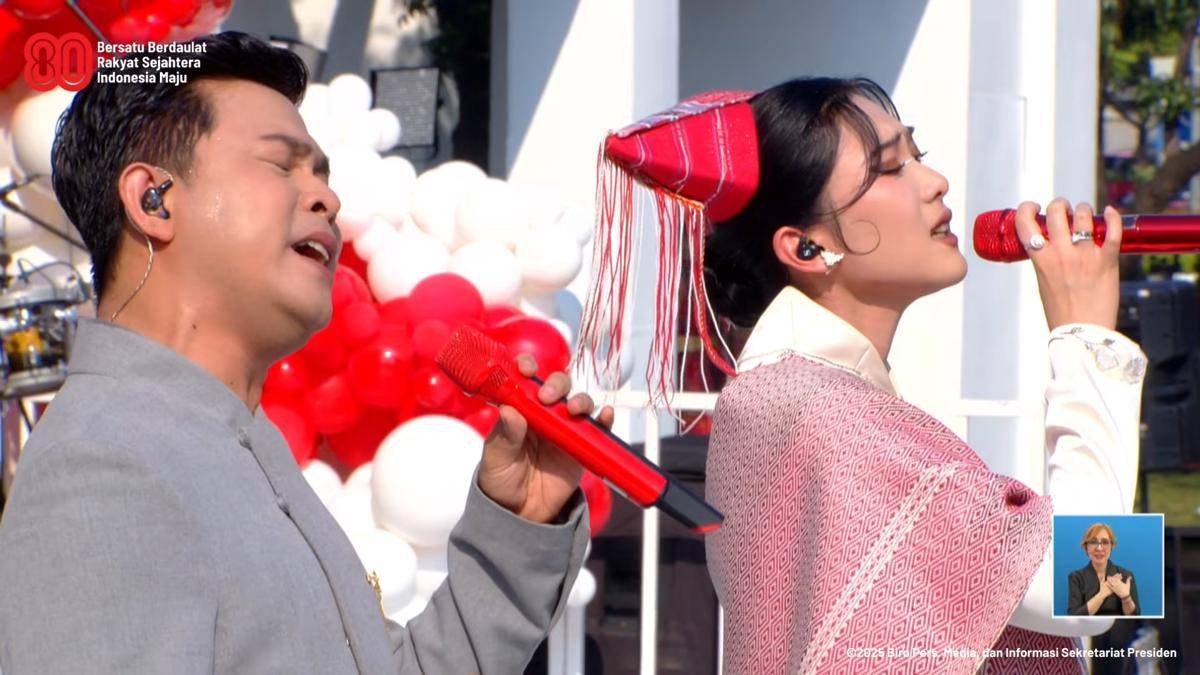 Artis Indonesia ikut Upacara Detik-Detik Proklamasi di Istana Merdeka pada 17 Agustus 2025
