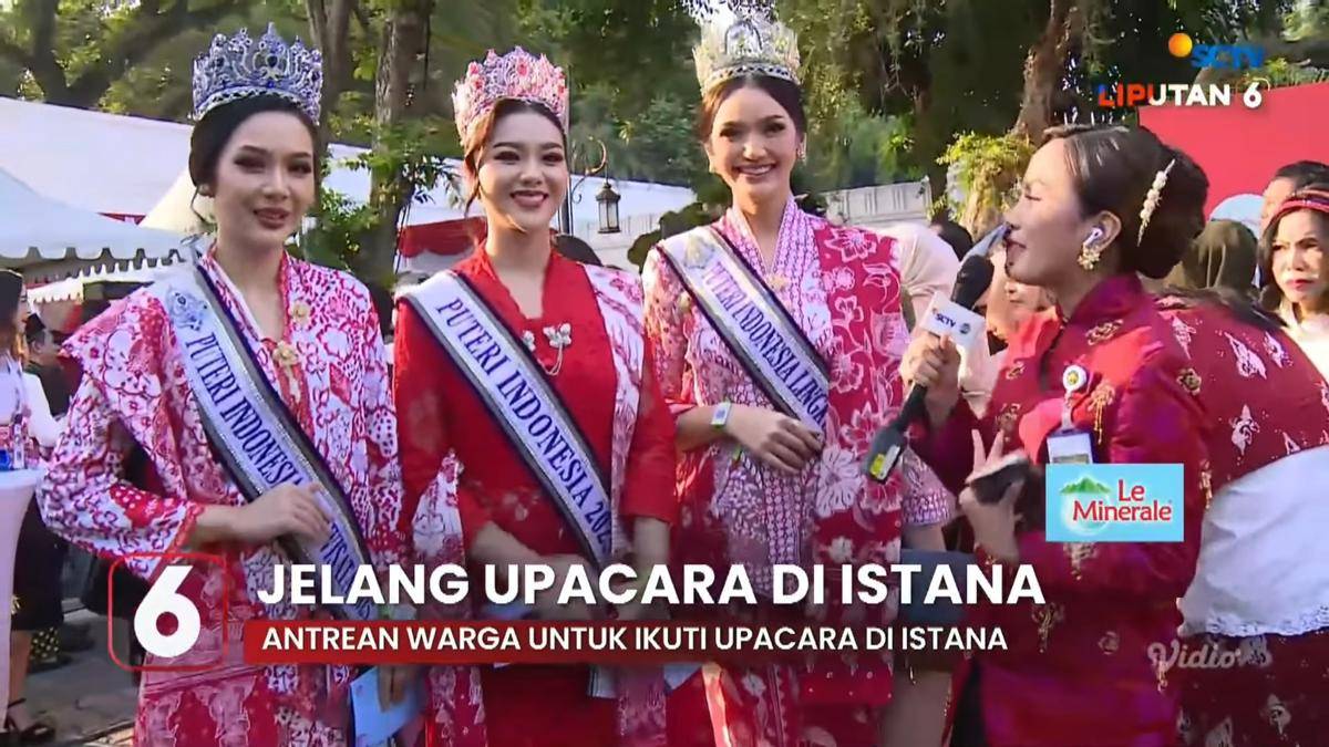 Artis Indonesia ikut Upacara Detik-Detik Proklamasi di Istana Merdeka pada 17 Agustus 2025