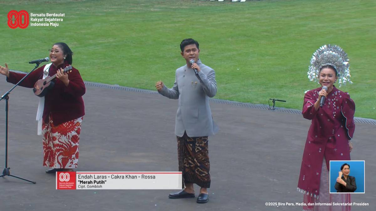 Artis Indonesia ikut Upacara Detik-Detik Proklamasi di Istana Merdeka pada 17 Agustus 2025