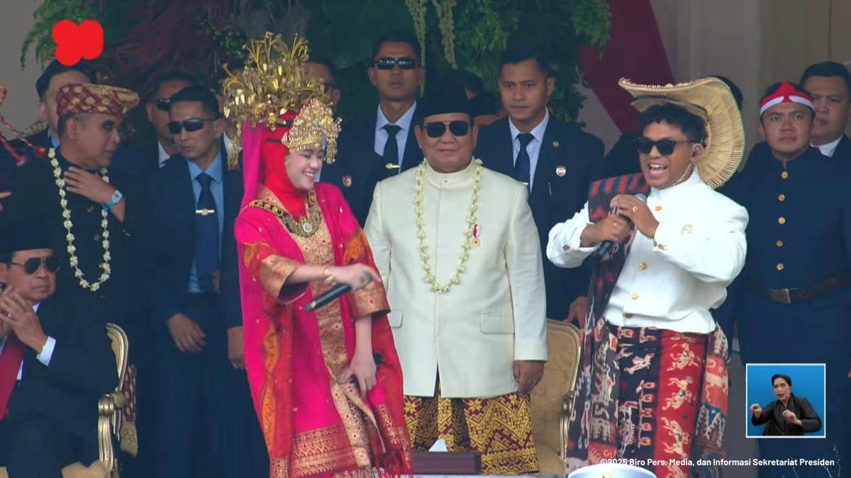 Artis Indonesia ikut Upacara Detik-Detik Proklamasi di Istana Merdeka pada 17 Agustus 2025