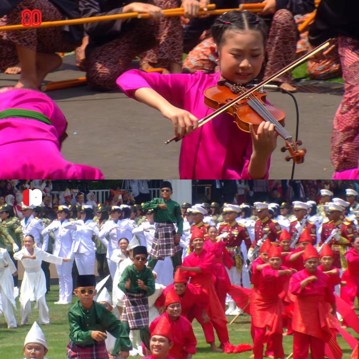 Artis Indonesia ikut Upacara Detik-Detik Proklamasi di Istana Merdeka pada 17 Agustus 2025
