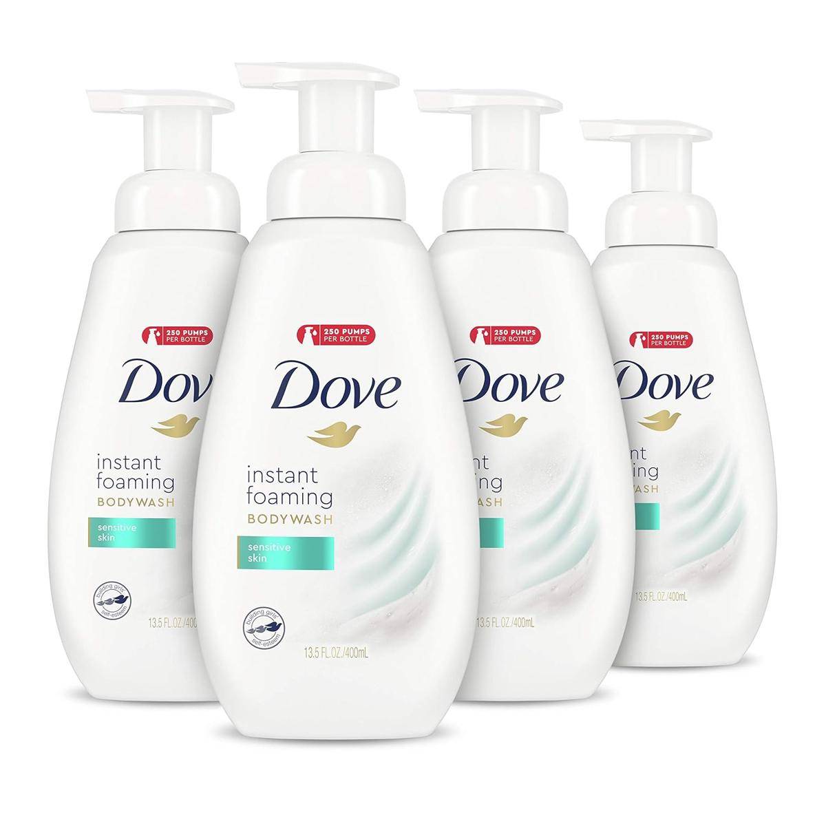 Dove Beauty Instant Foaming Sensitive Skin Body Wash (amazon.com/Dove Beauty Instant Foaming Sensitive Skin Body Wash)