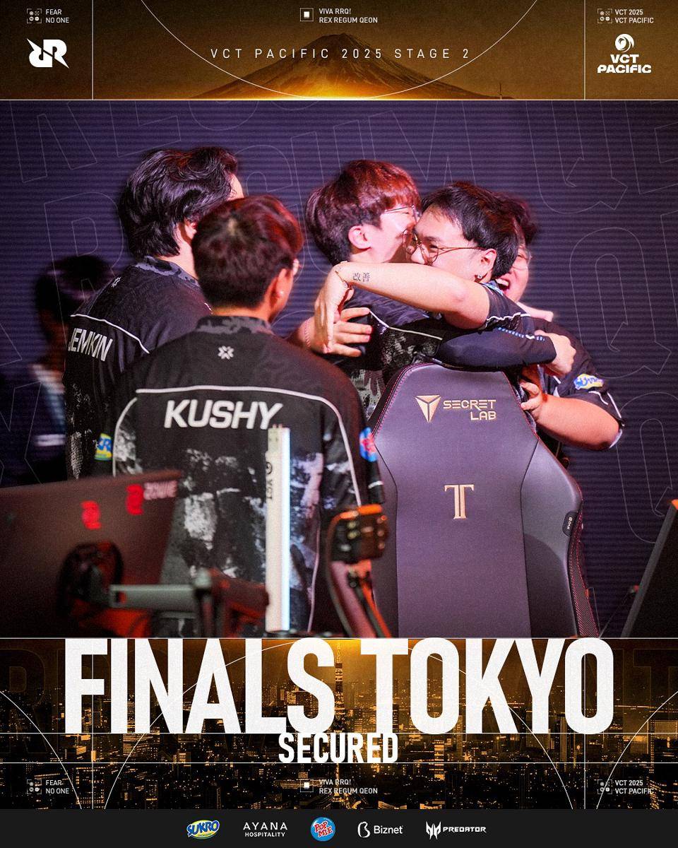 RRQ qualified to finals Tokyo 