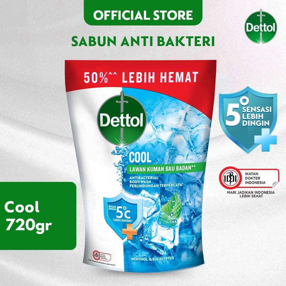 Dettol Cool Antibacterial Body Wash (blibli.com/Reckitt Benckiser Health Flagship Store) 