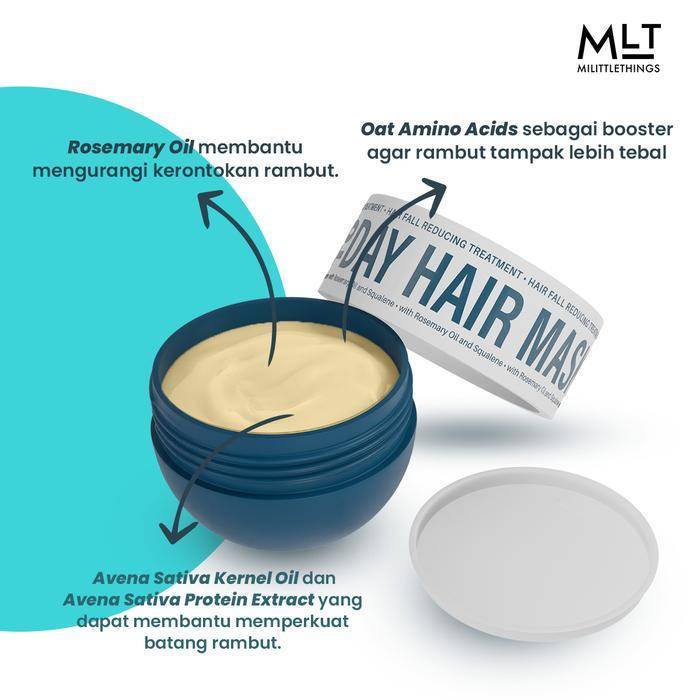 Milittle Things Day To Day Hair Mask 03 Hair Fall Reducing Treatment (tokopedia.com/Madame Gie Cosmetics) 