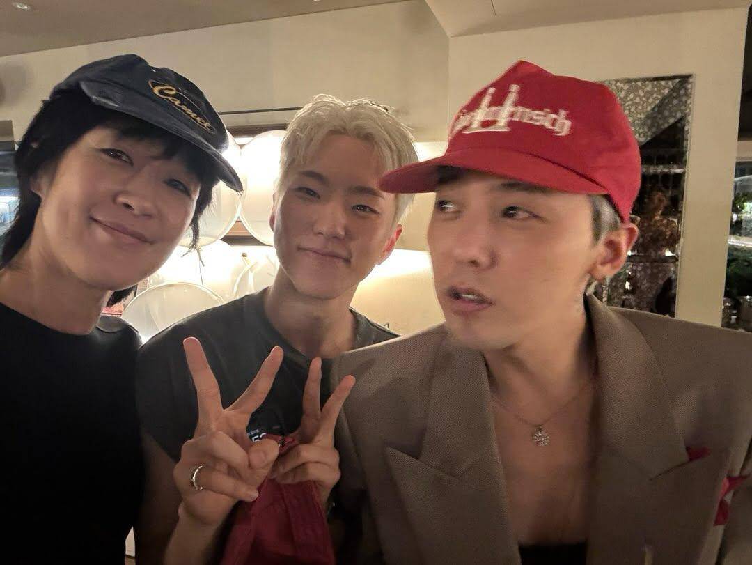 potret artis Korea di pesta ulang tahun G-Dragon ke-38 (instagram.com/jinkyunghong)